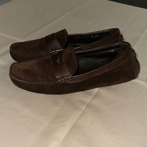 Cole Haan Brown Suede Loafers - Driving Shoe Size 10